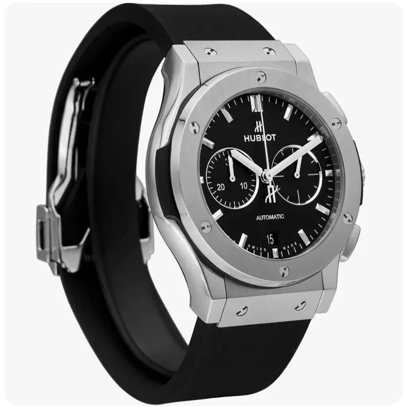 ساعت مچی هابلوت مردانه سه موتوره سیلور مشکیHublot